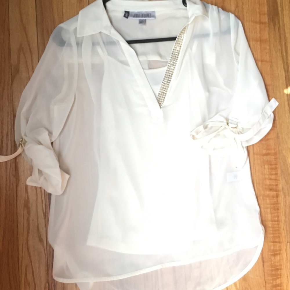 ❗️LAST CHANCE❗️Embellished JLo Top/Worn once